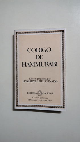 Código De Hammurabi Federico Lara Peinado (Usado)
