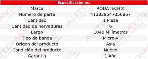 1-banda Accesorios Micro-v Chevrolet G30 8 Cil 7.4l 88-89