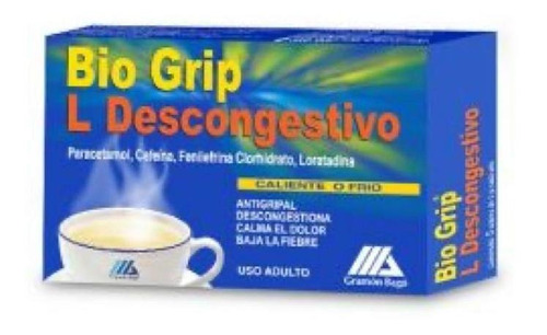 Bio Grip L Descongestivo Soluble X 5 Sobres