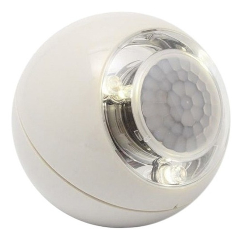 Luminario Esferico Led Blanco Con Sensor Pir Estevez