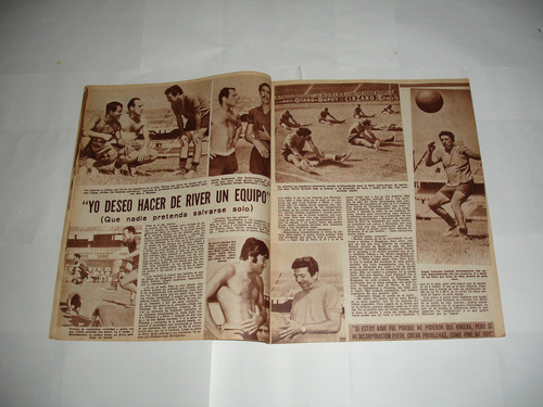 Revista Goles 1010 Boca 4 San Lorenzo(mdp) 1 1968- Labruna (Usado)