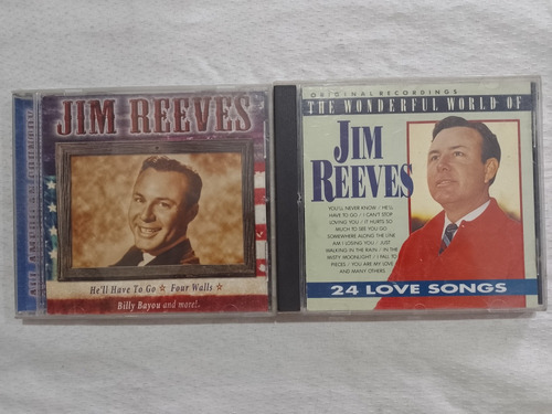Cd Jim Reeves Lote 2cd No Elvis Holly Little Lennon Charle 