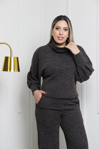 Conjunto De Malha Femininocasual, Elegante E Super Conforto
