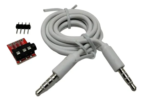 Modulo Jack 3.5mm Audio+cable Auxiliar 3.5mm 1m Arduino