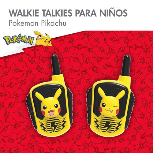 Radios Walkie Talkies Pokemon Pikachu Pk-207 Amarillo
