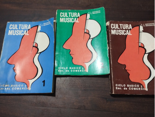 Cultura Musical. Benvenuto. 3 Tomos. Usados. Olivos.