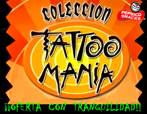 Tattoo Manía: 12 Colgantes (verano Fashión) Pepsico. 2001 (Usado)