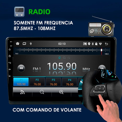 Central Multimidia Android Compativel Com Polo 2024 Cplay 9p