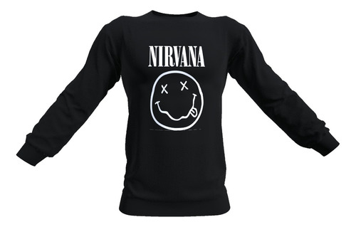 Poleron Polo Nirvana, Regalo Rock, Logo, 100% Algodon