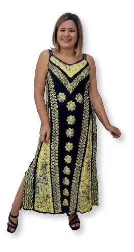 Vestido bordado best sale indiano