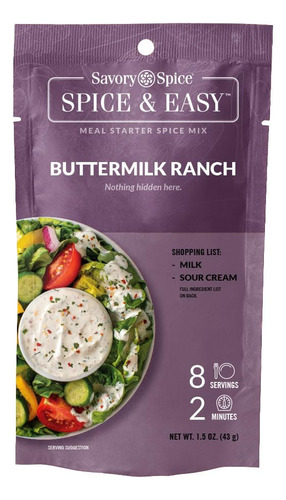 Savory Spice Buttermilk Ranch Spice & Easy Meal Starter Spic