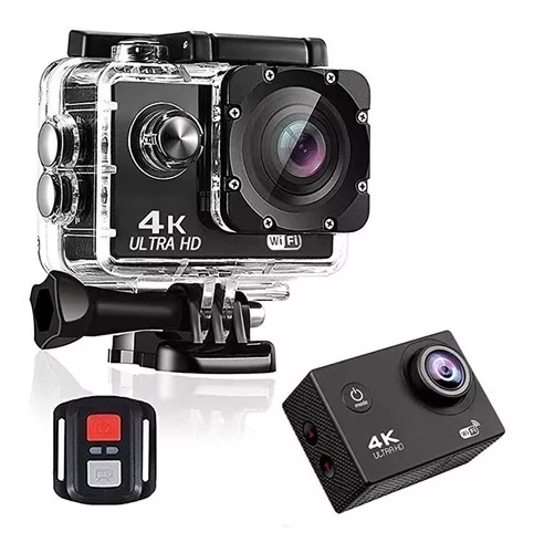 Cámara de video Seisa Action Cam 4K negra