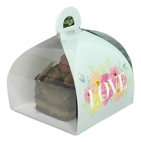 10 Cajas De Mini Torta Visor, Moderna, Amor, San Valentín...