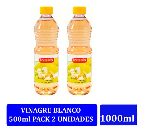 comprar Vinagre Blanco Hernández 500ml Pack 2 Unidades (1 Litro)