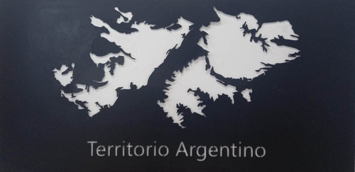 Imagen 1 de 5 de Chapa Decorativa Mural Caballos, Malvinas Y  Planisferio
