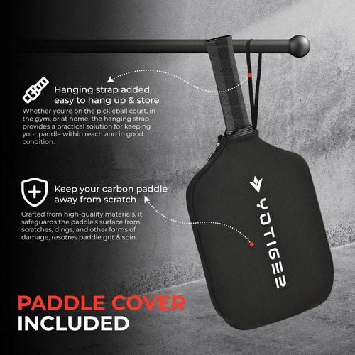 Yotiger Paleta De Pickleball De Carbono 3k T700 Mmg