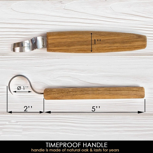 Imagen 2 de 6 de Cuchillo Beaver Craft Madera Ebanisteria Ukrania Javilandia