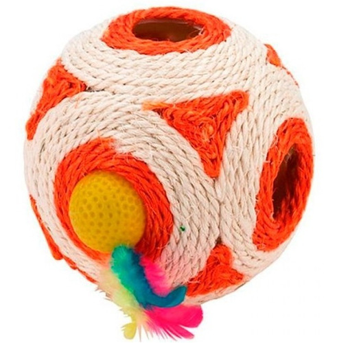 Pelota 12 Cm Para Gatos Siames Persa Sonajero Rascador Sisal