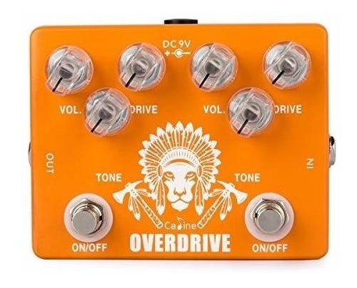 Pedal De Efecto De Guitarra Caline Cp-70 Dual Overdrive Dise