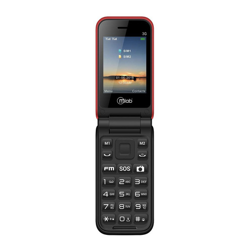 Imagen 1 de 3 de Mlab SOS Senior Phone Shell 3G (2.4") Dual SIM rojo