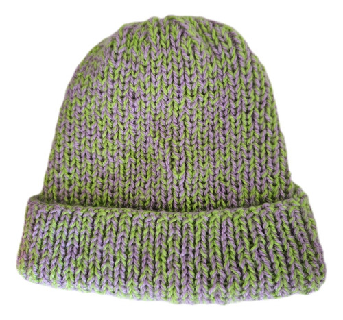 Beanie Gorro Tejido Bicolor