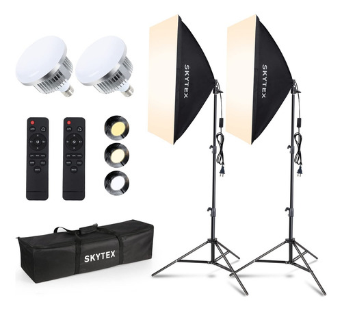 Kit De Iluminación Softbox Fotografía Continua Con Caja 50 X