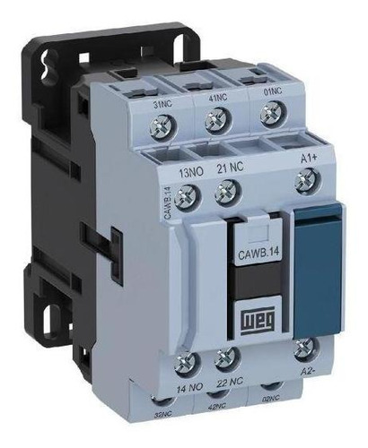 Contator Auxiliar Weg Cawb41 10a 4na 1nf 220vca