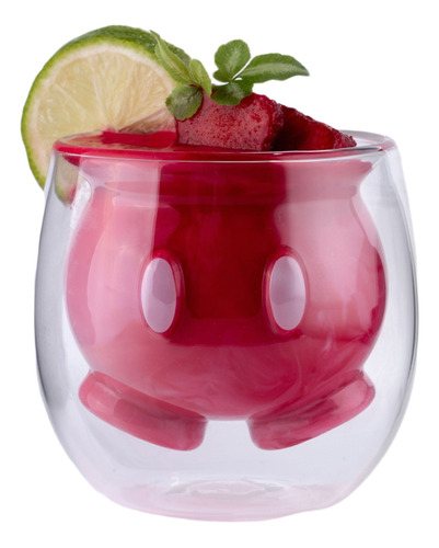 Vaso Doble Pared Vidrio Doble Mickey Mouse 