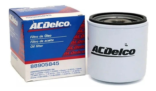 Filtro Aceite Acdelco Chevrolet Onix 1.4 8v