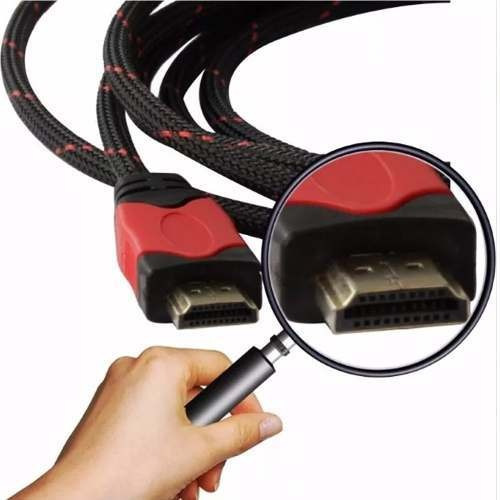 Cable Hdmi Oro Filtros Mallado Full Hd 1080 10 Metros V1.4