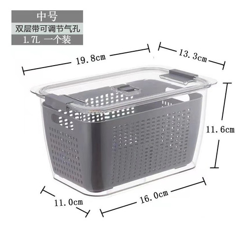 Cesta Escurridor De Cocina De Estilo Japonés De 2 Capas
