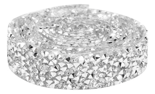 Cadena De Malla De Cristal De 5 Yardas Con Estampado De Diam