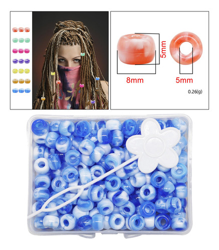 3 X 210 Unids / Set 5mm Color Dreadlock Beads Puños Diy