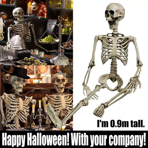 Esqueleto Humano Para Decoración De Fiesta De Halloween
