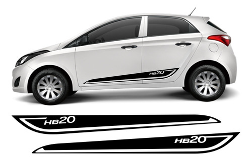 Vinilo Laterales Zócalo Hyundai Hb20 Hb 20 Sticker X2