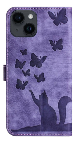 Funda Tipo Cartera Con Solapa Y Diseño De Butterfly Cards Pa