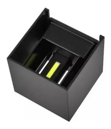 Imagen 6 de 7 de Foco Aplique Cuadrado Para Pared Luz Led Exterior Corriente