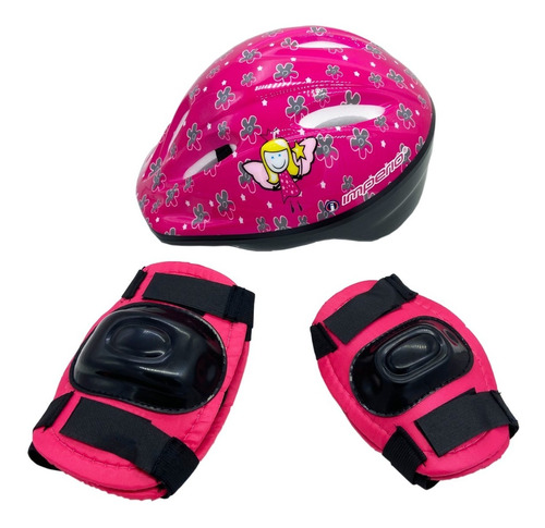 Casco Infantil Rodilleras, Coderas, Mochila Imperio - 124406