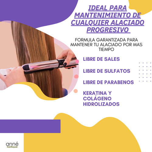 Keratina Post Alisado Efecto Lisso ( 3 Keratinas De 250ml)