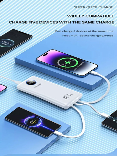 Power Bank 20000mah Batería Externa 22.5w Carga Rapida