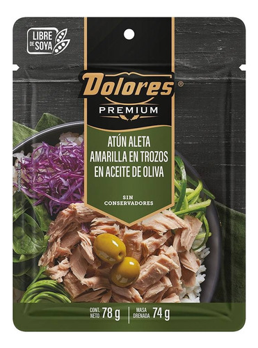 10 Pzas AtĂșn Dolores Aleta Amarilla En Aceite De Oliva 78 G