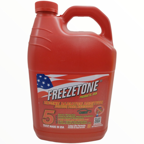 Liquido Refrigerante Freezetone 4lts Verde/rojo/amarillo Cuo