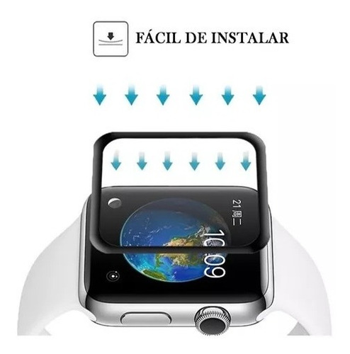 Kit 2 Películas App Watch Borda Preta 38/40/42/44mm E078