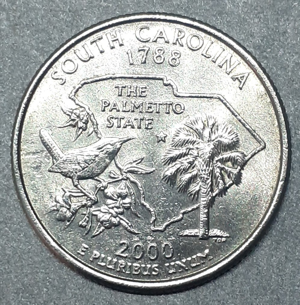 Moeda Quarter Dollar 1788 2000 South Carolina Origem Usa 221434-moneda-estados-unidos-quarter-2000-compra-venta-en