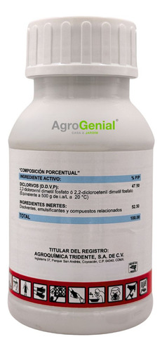 Ddvp 500u 240ml Veneno Insecticida Cucaracha Alacrán Polilla
