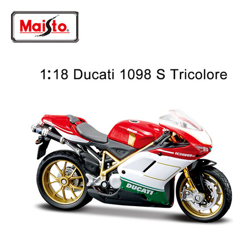 Ducati 1199 Superleggera Miniatura Metal Moto Con Base 1/18