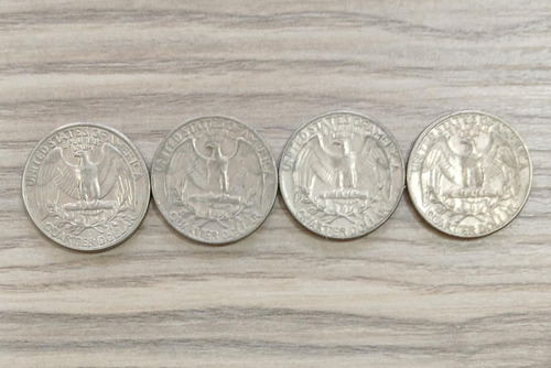 Moneda Quarter Dollar Varios Años Estados Unidos (Usado)