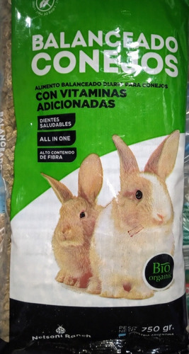 Alimento Balanceado Premium Nelsoni Ranch Conejo 750g Vitami