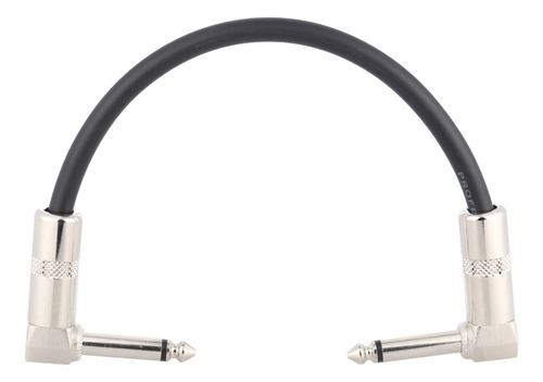 Cable De Audio 1/4 De Pvc Plateado. Efecto Guitarra A La Der