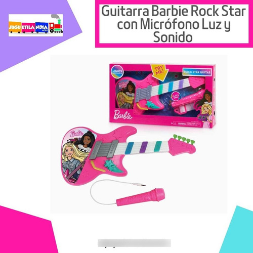 Imagen 3 de 9 de Guitarra De Juguete Electrónica Interactiva Con Luces, Sonid